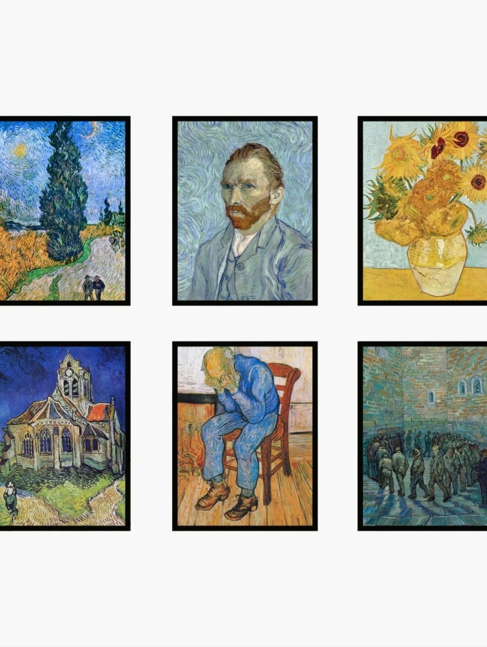 Vincent van Gogh Home Art Prints - Multicolor Set 8.5x11